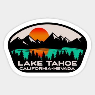 Lake Tahoe California Nevada Ski Skiing Boating Hiking Camping Sticker